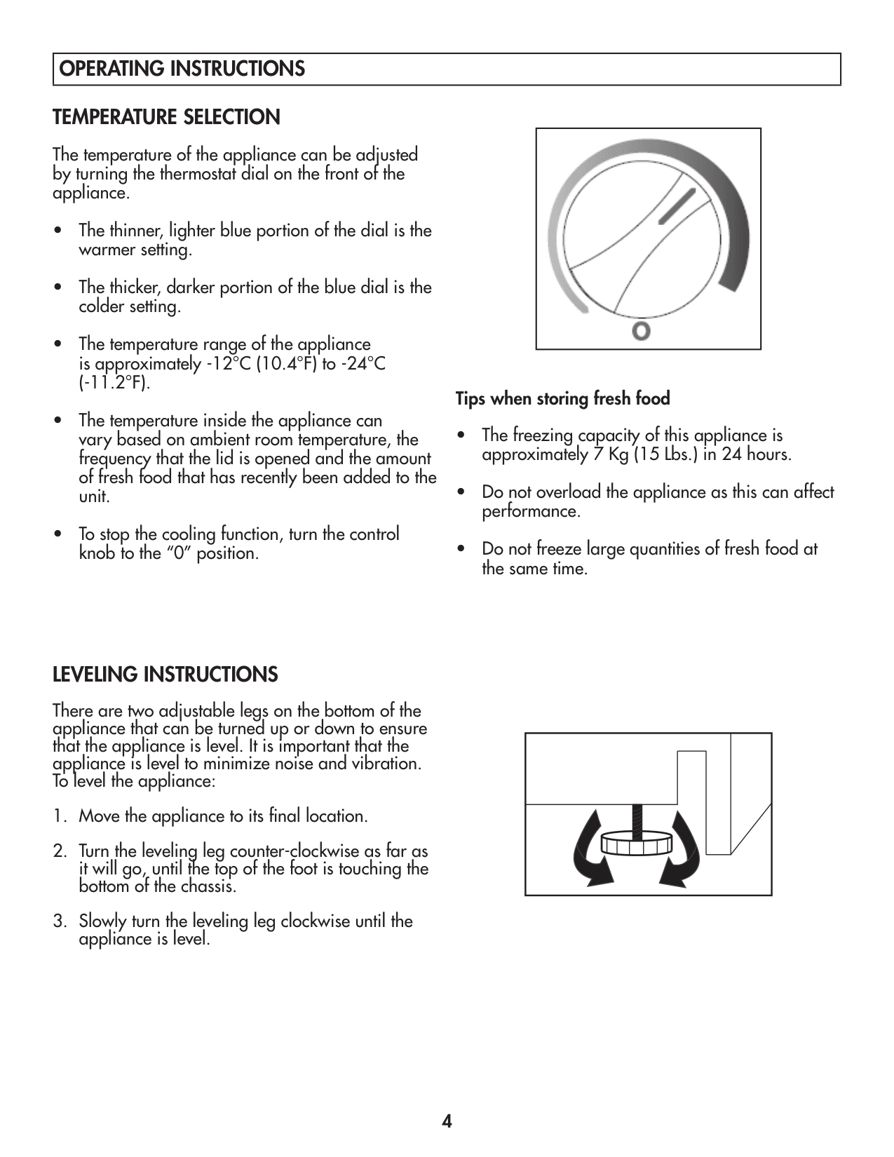 Installation diagram for the Danby DCF072A2WDB1, from the manufacturer document
