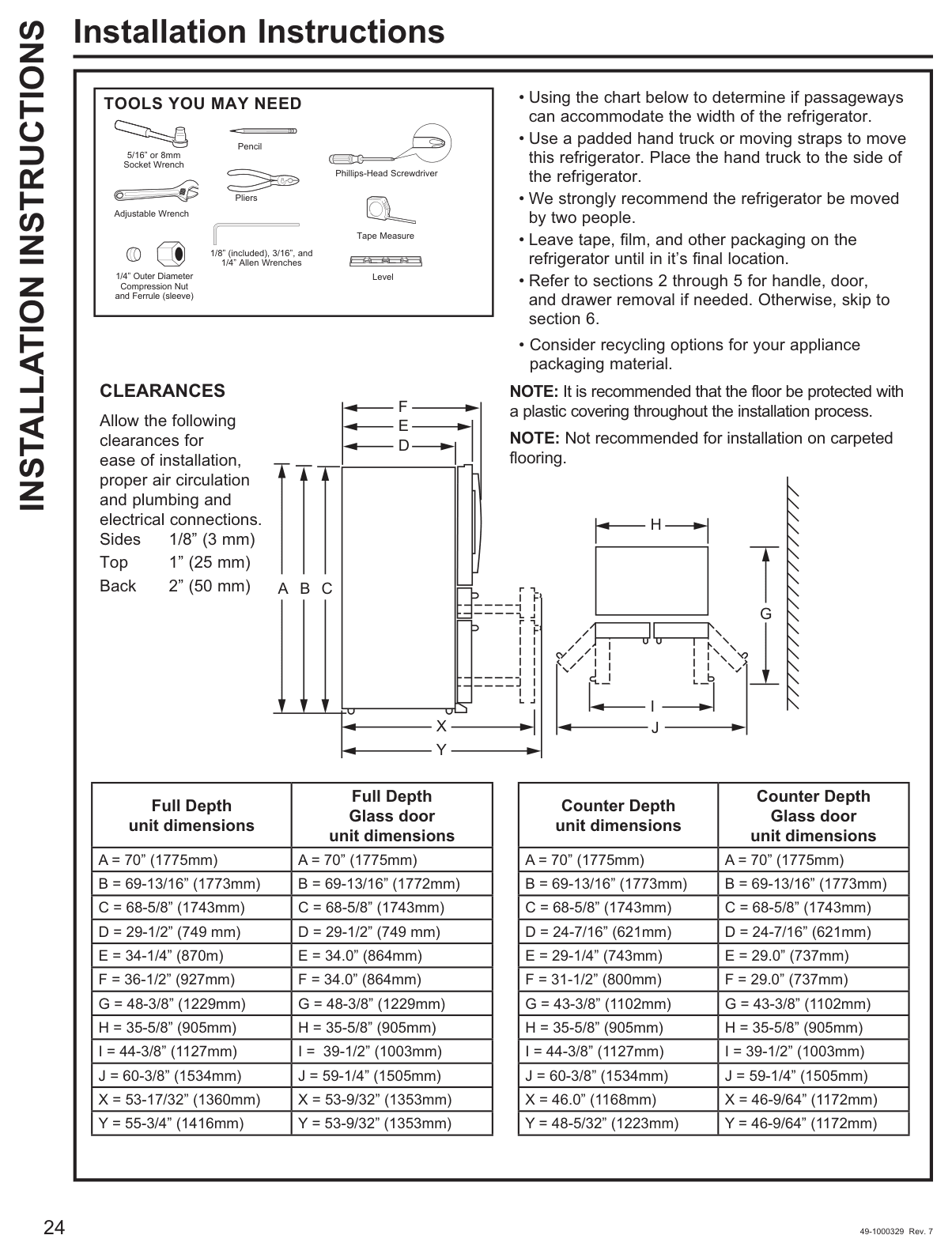 Installation diagram for the Café CVE28DP2NS1, from the manufacturer document