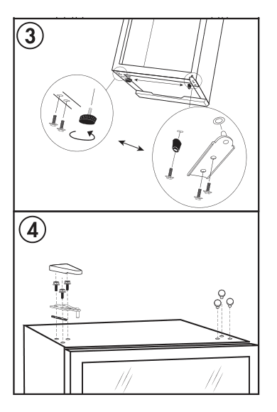 Installation diagram for the Danby DBC117A1BSSDB-6, from the owner's manual