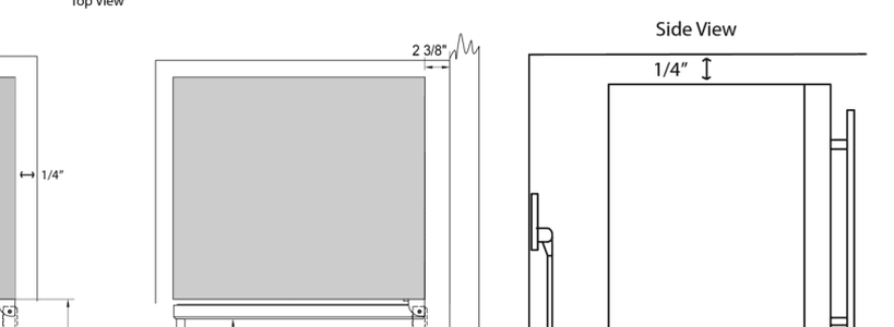 Installation diagram for the EdgeStar CBR1502SG, from the owner's manual
