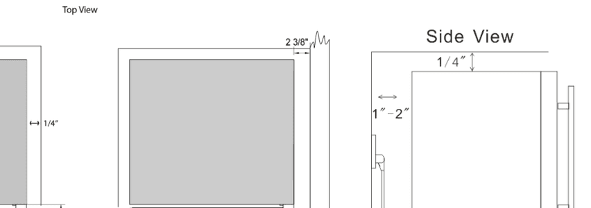 Installation diagram for the EdgeStar CWB2886FD, from the owner's manual
