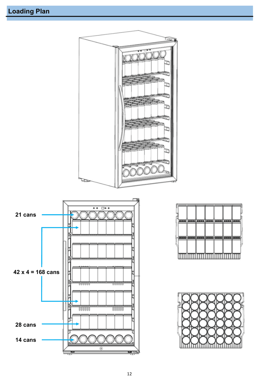 Product illustration for the Whynter CBM-815WS, from the owner's manual