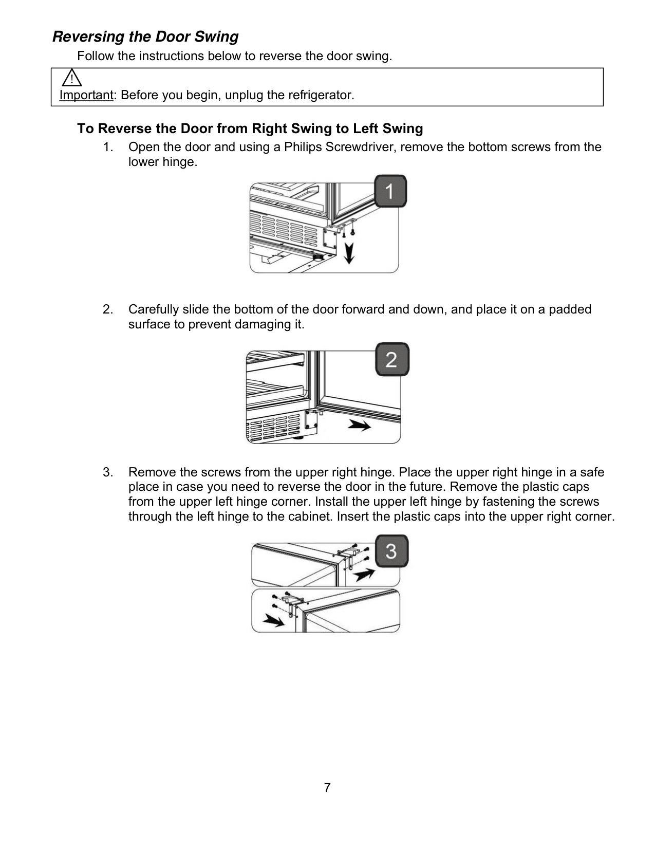 Installation diagram for the EdgeStar CBR1501SSOD, from the manufacturer document