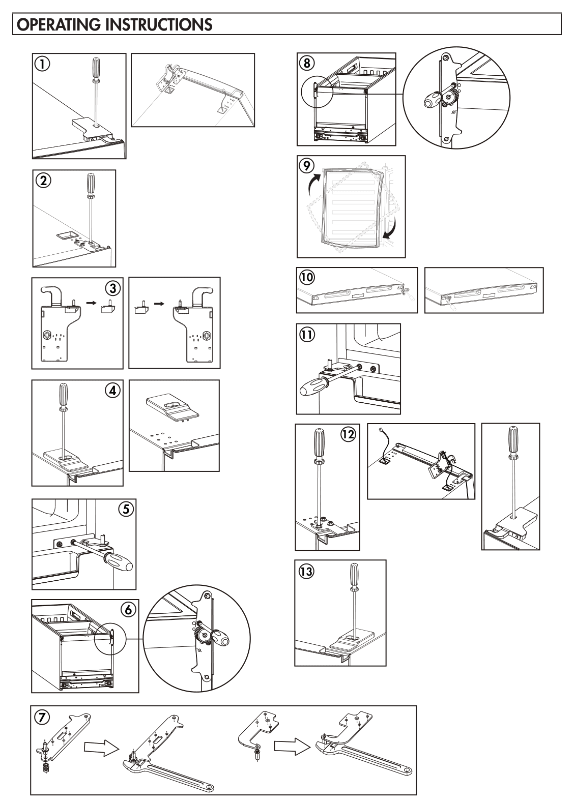 Product illustration for the Danby DBMF100B1WDB, from the owner's manual