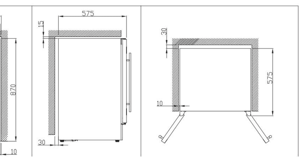 Installation diagram for the Tittla KMBR120, from the owner's manual