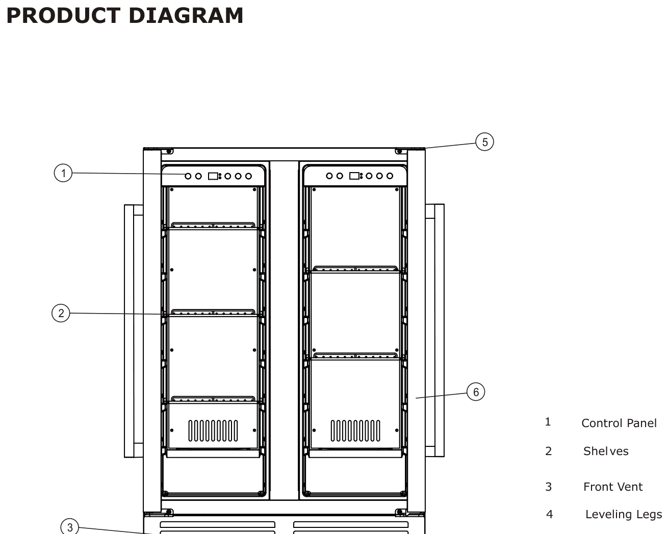 Parts diagram for the Tittla KMBR120, from the owner's manual