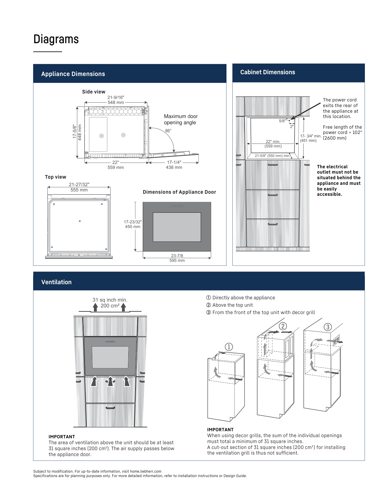 Dimension drawing for the Liebherr HWGB-1803, from the spec sheet