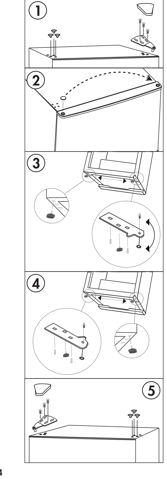 Installation diagram for the Danby DCR033B2SLM, from the owner's manual
