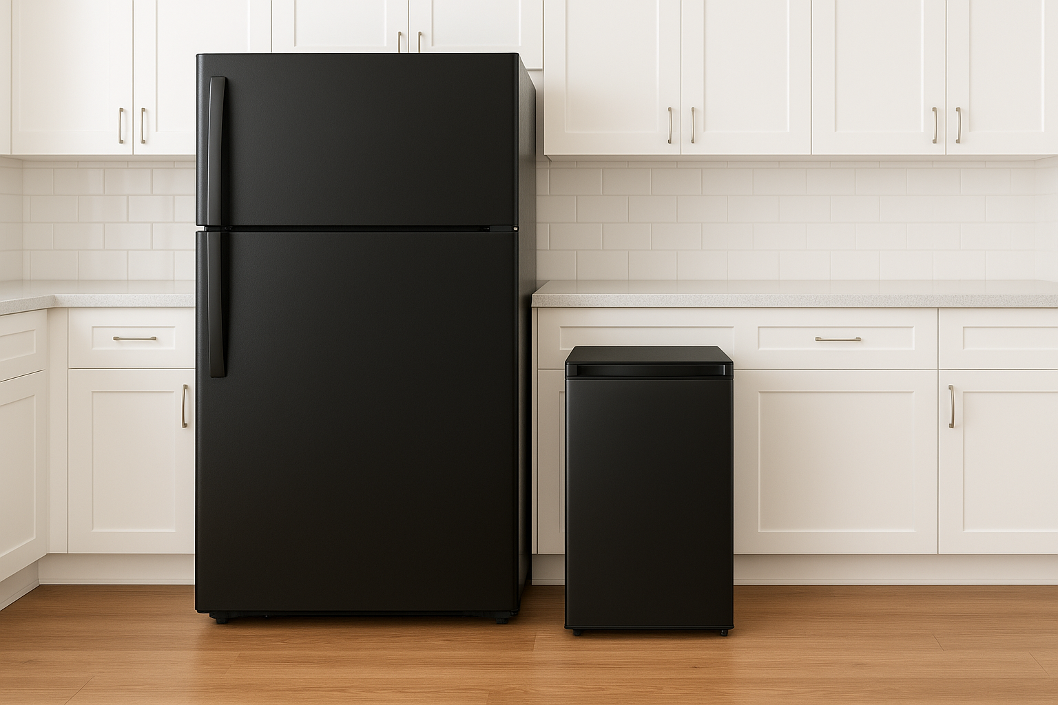 Black Refrigerator Vs. Mini Fridge Freezer | Fridge.com