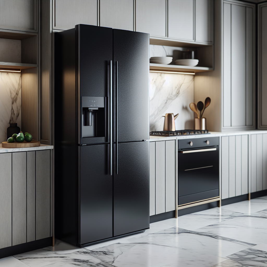 Black Refrigerator Vs. Small Freezer Chest | Fridge.com