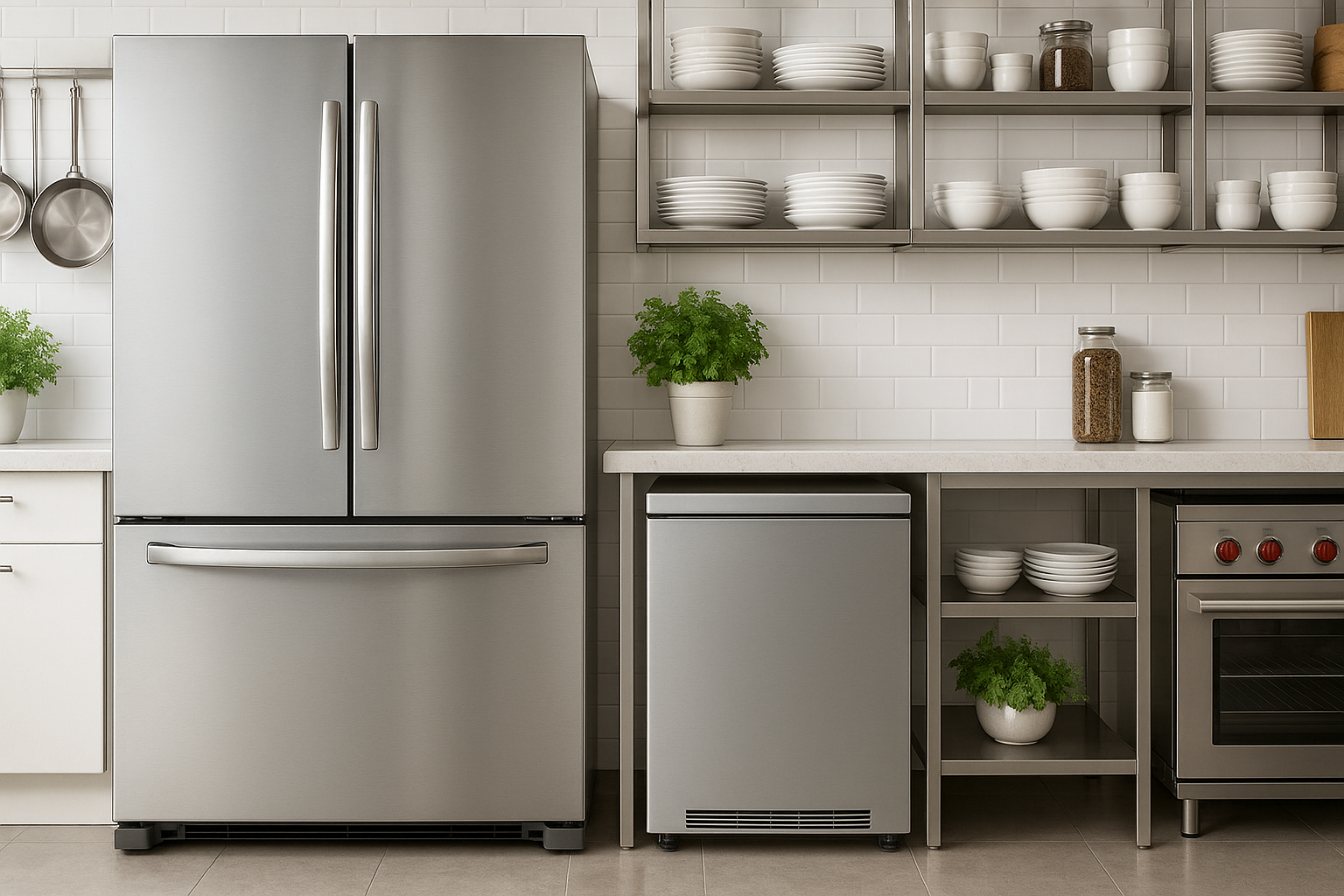 Compact Freezer Vs. French Door Refrigerator | Fridge.com
