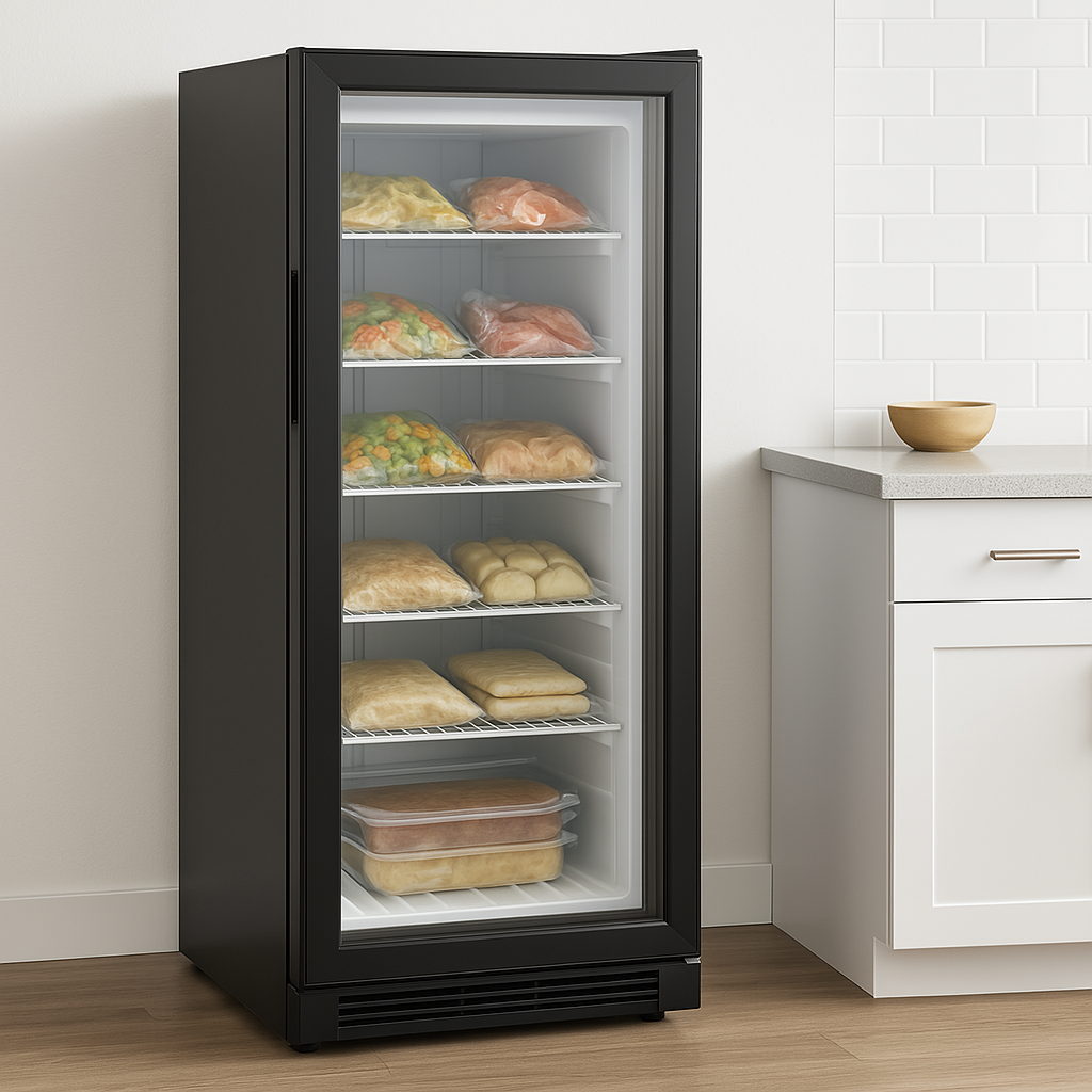 Glass Door Freezer Vs. Narrow Refrigerator | Fridge.com