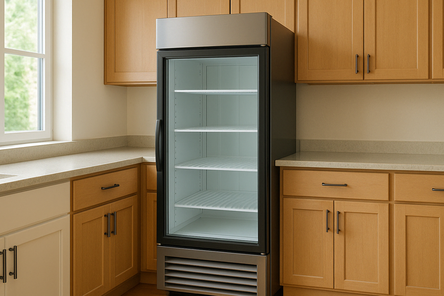 Glass Door Refrigerator Vs. White Refrigerator | Fridge.com