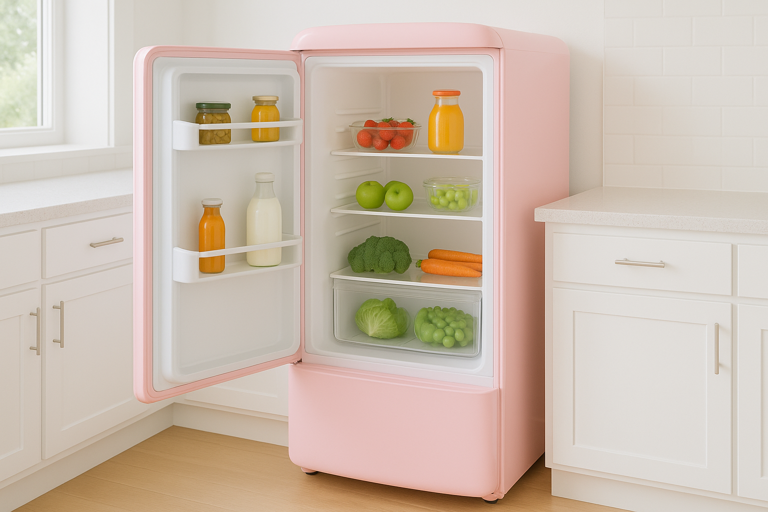 Pink Fridge Vs. Small Deep Freezer | Fridge.com
