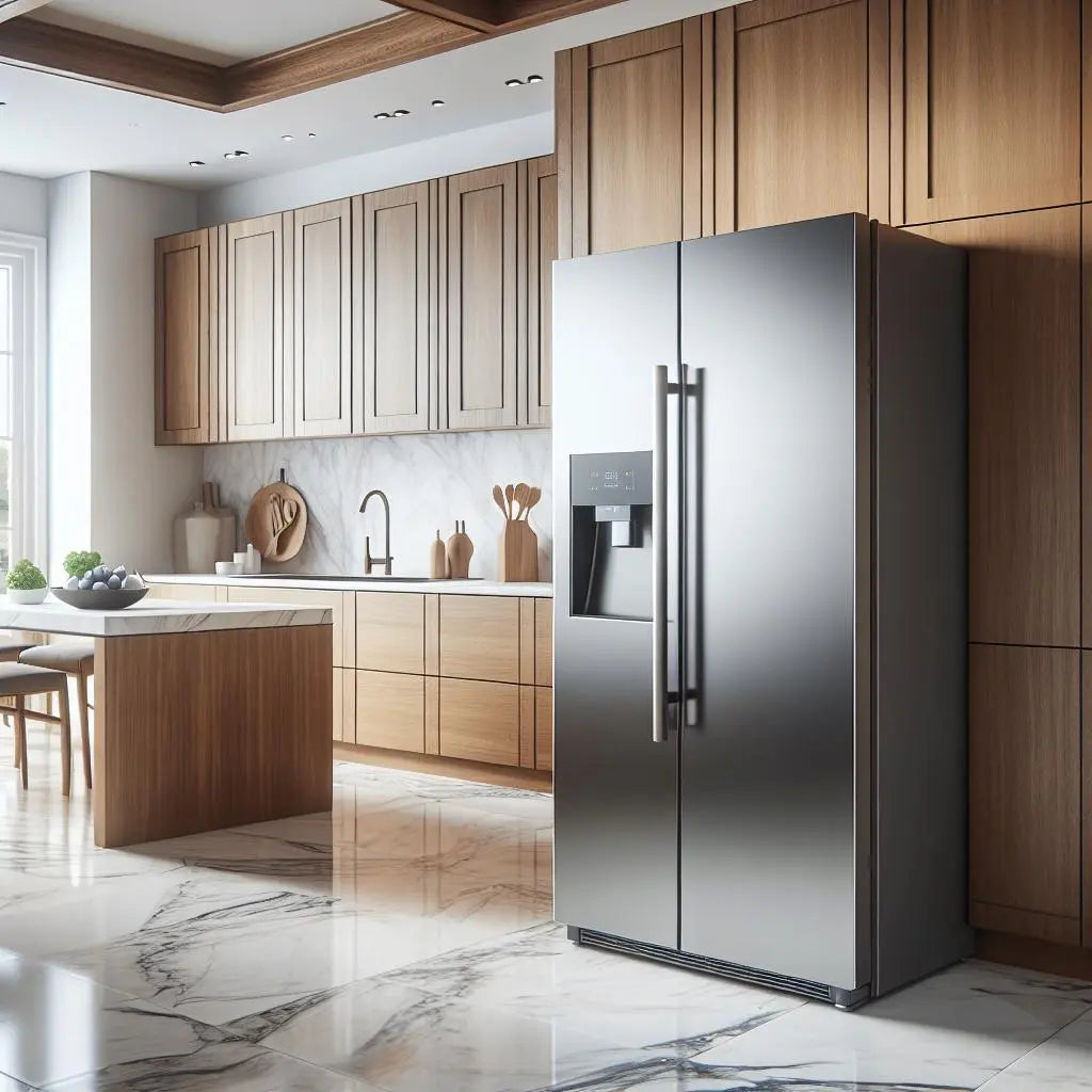 Beverage-Refrigerator-Vs.-Silver-Side-By-Side-Refrigerator | Fridge.com
