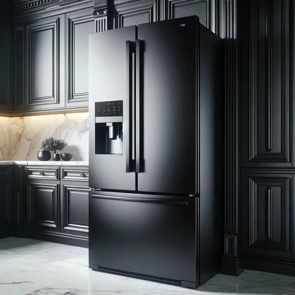 Black-Stainless-Refrigerator-Vs.-Ice-Cream-Freezer-Chest | Fridge.com