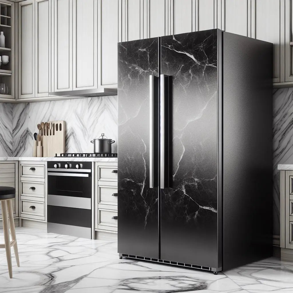 Black-Stainless-Refrigerator-Vs.-Silver-Side-By-Side-Refrigerator | Fridge.com