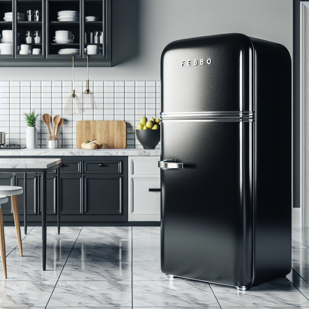 Black Retro Refrigerator | Fridge.com