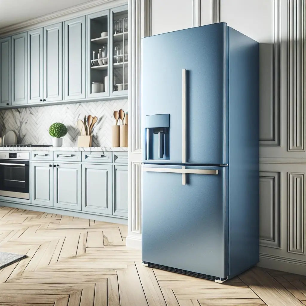 Blue-Refrigerator-Vs.-Small-Deep-Freezer | Fridge.com