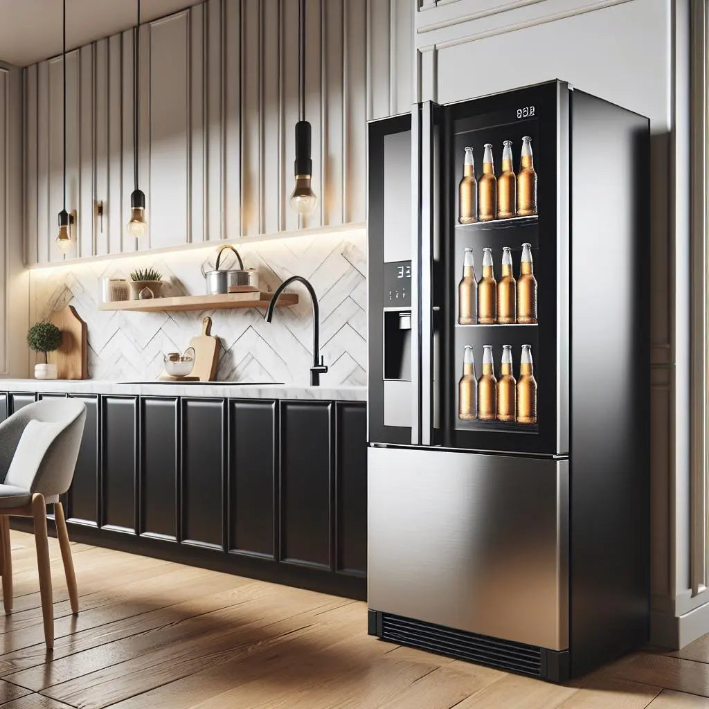 Built-In-Beverage-Center-Vs.-Upright-Freezer | Fridge.com