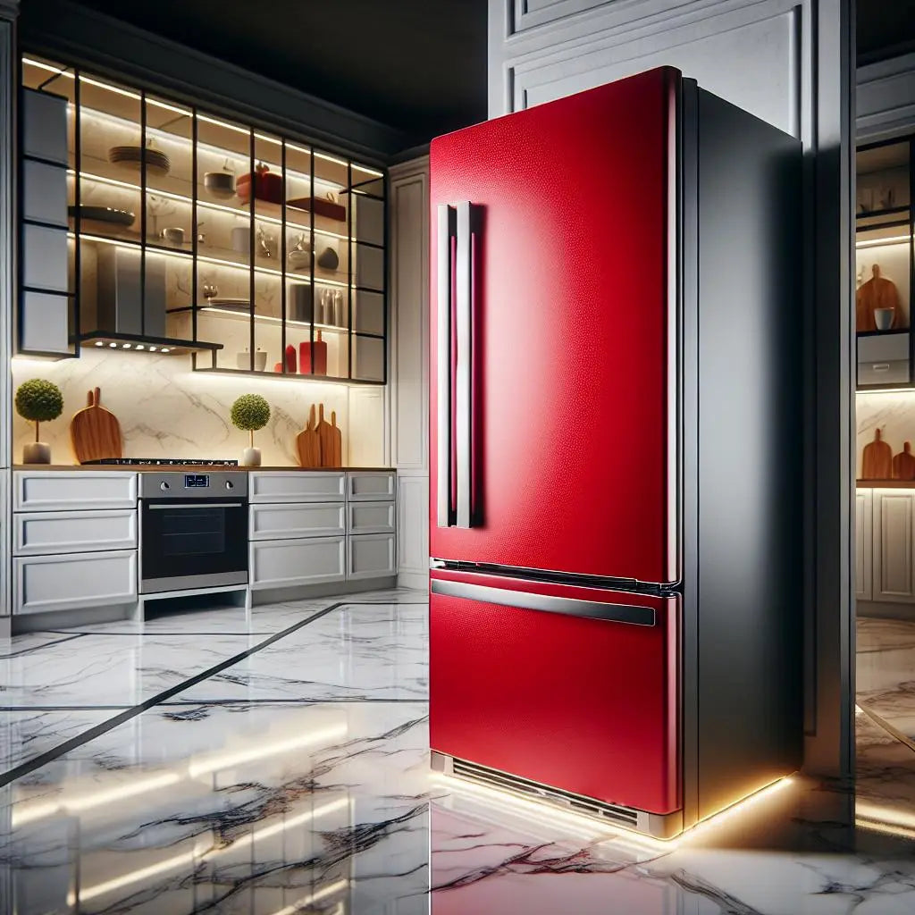 Red Refrigerator Vs. Small Upright Freezer | Fridge.com