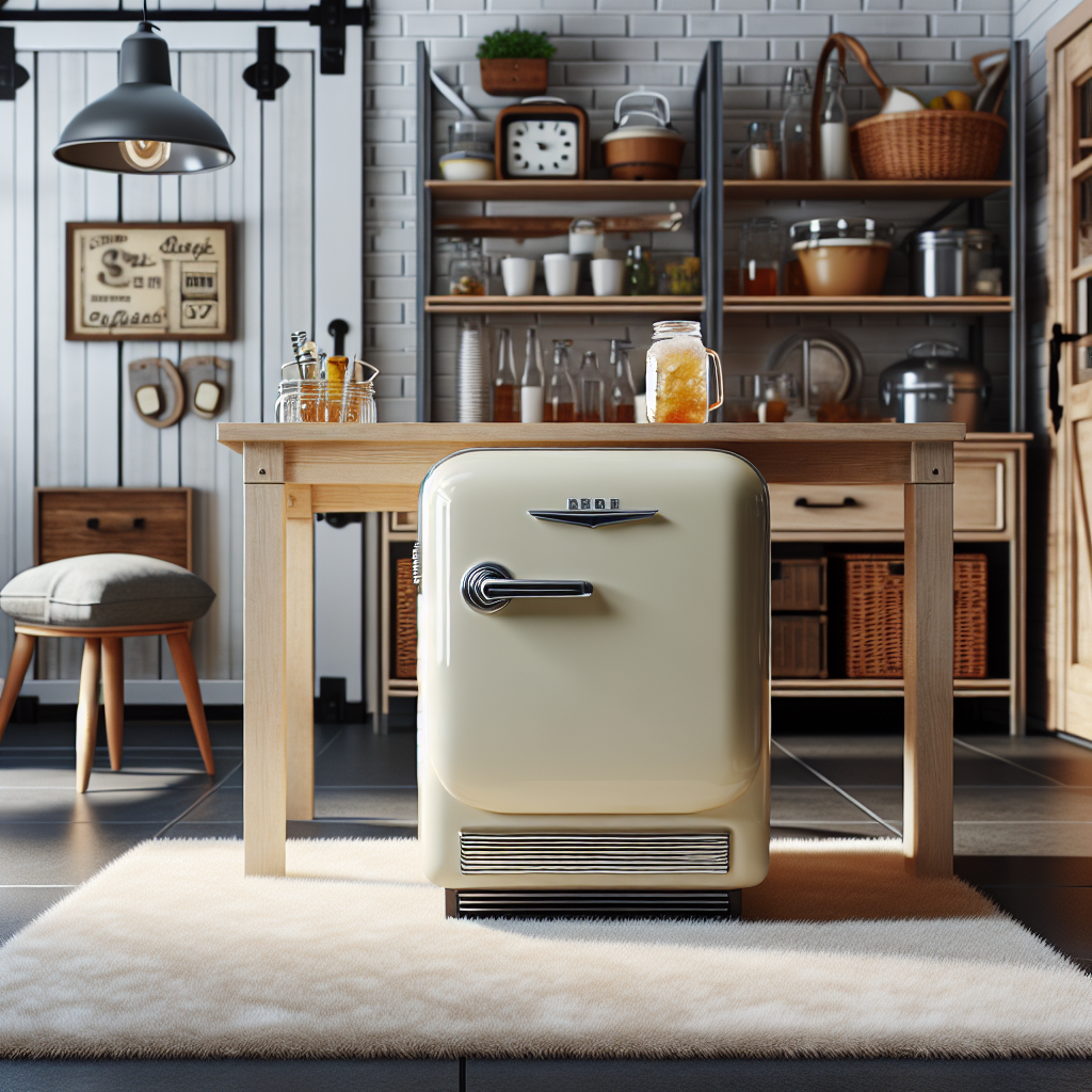 Retro Mini Fridge