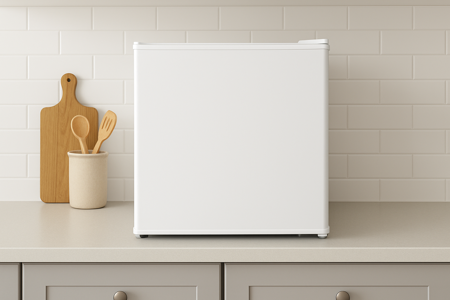 White Smooth Front Mini Fridge