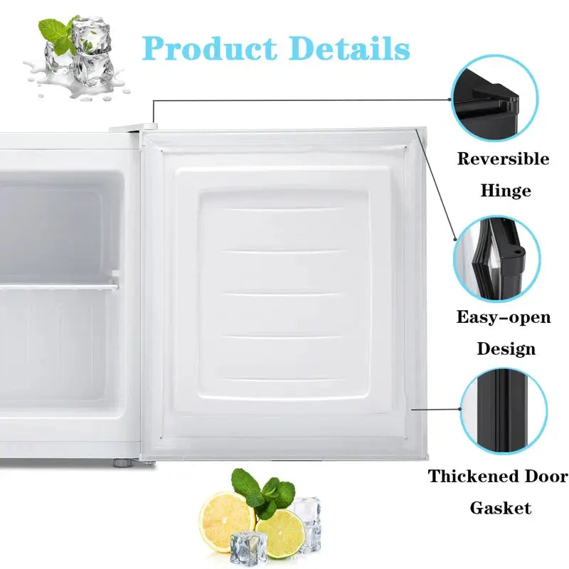 1.1 Cubic Feet Undercounter Upright Freezer with Adjustable Temperature Controls | Fridge.com