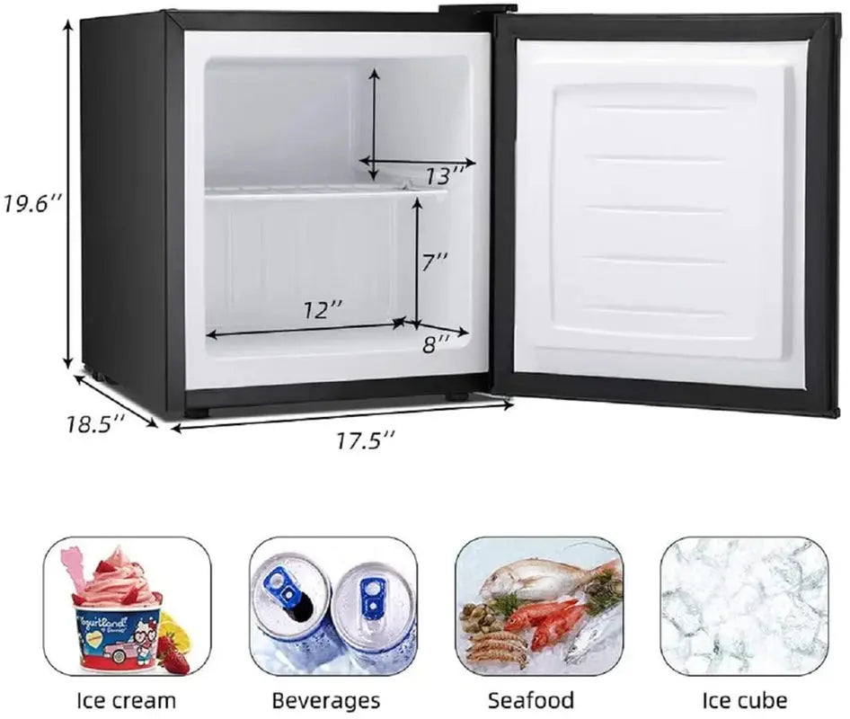 1.1 Cubic Feet Undercounter Upright Freezer with Adjustable Temperature Controls | Fridge.com