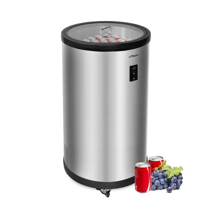 1.8 Cu.Ft Beverage Refrigerator & Cooler with 4 Universal Wheels | Fridge.com