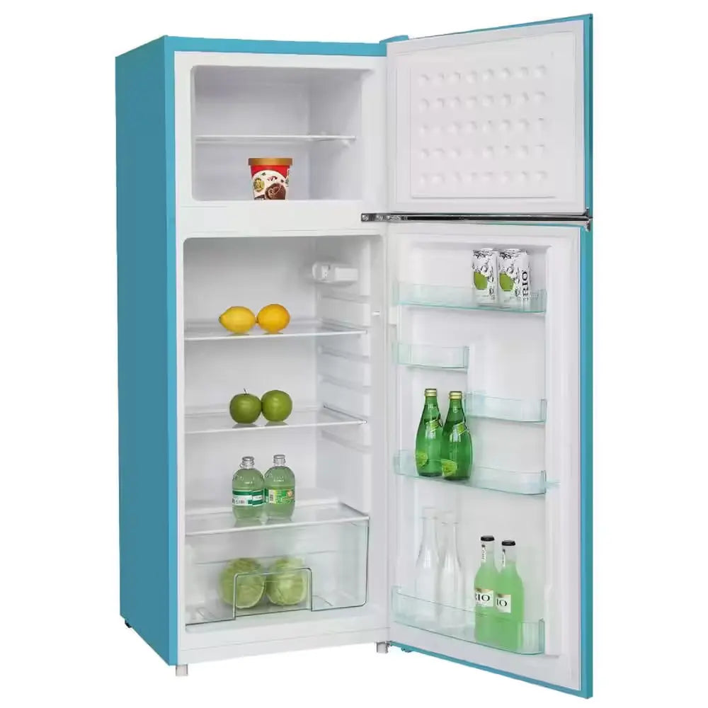 10 Cu. Ft. Retro Mini Refrigerator in Blue with Freezer | Fridge.com