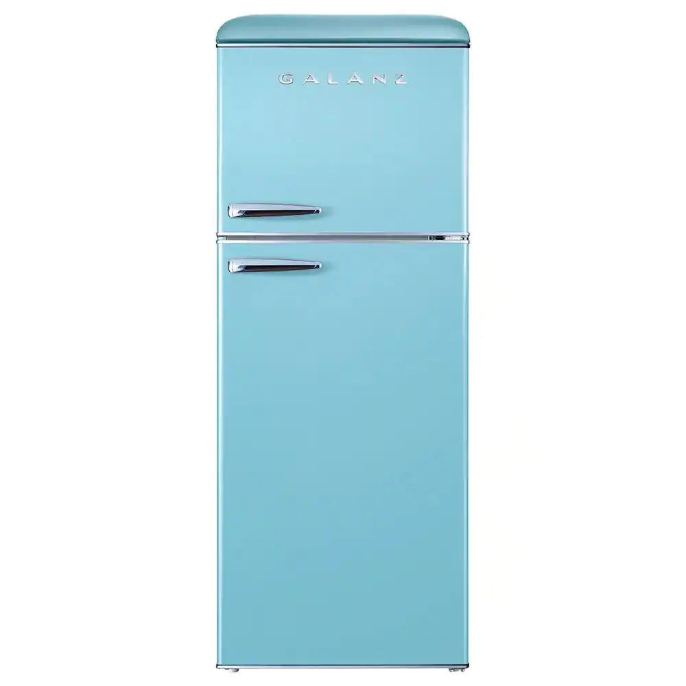 10.0 Cu. Ft. Retro Top Freezer Refrigerator with Dual Door True Freezer, Frost Free in Red | Fridge.com