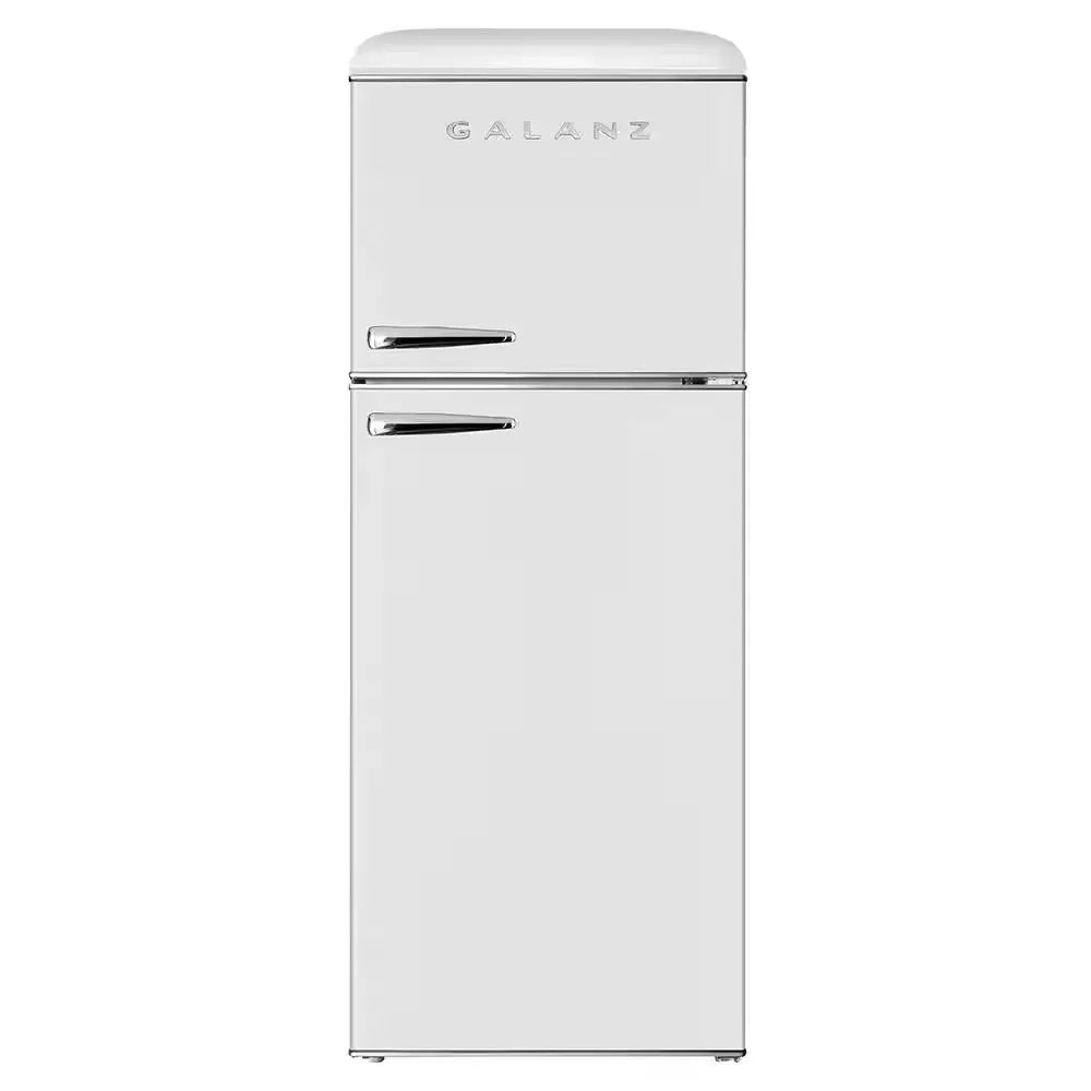 10.0 Cu. Ft. Retro Top Freezer Refrigerator with Dual Door True Freezer, Frost Free in Red | Fridge.com