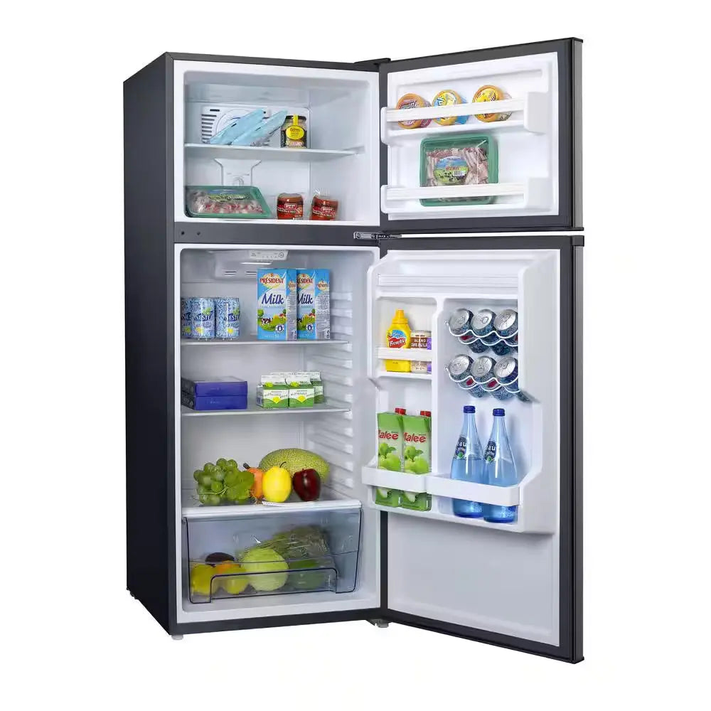 10.0 Cu. Ft. Top Freezer Refrigerator with Dual Door, Frost Free in Stainless Steel Look | Fridge.com