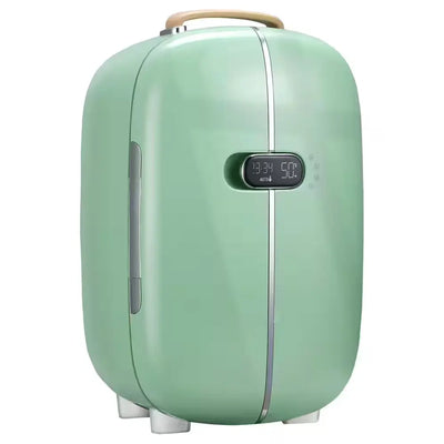 10.75 In. 0.4 Cu. Ft. Retro Makeup Mini Refrigerator in Green with LED Screen Display | Fridge.com