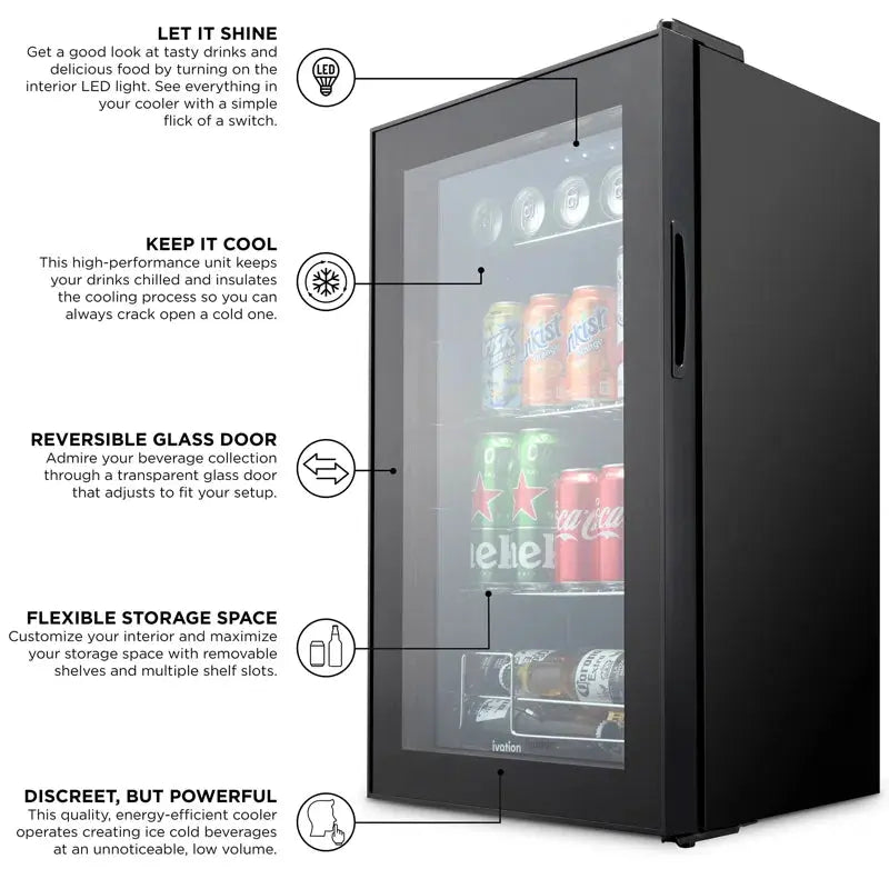 101 Can Freestanding Beverage Refrigerator | Fridge.com