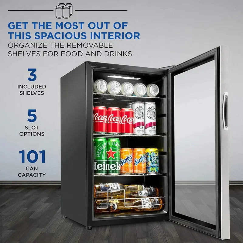 101 Can Freestanding Beverage Refrigerator | Fridge.com