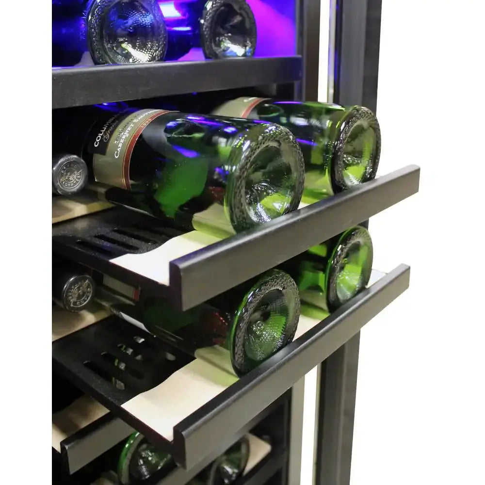 30 In. 33 Bottle/101 Can Wine and Beverage Cooler in Stainless Steel | Fridge.com