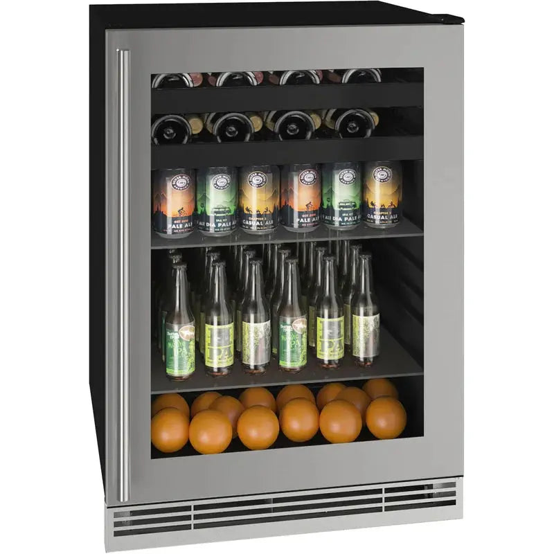 105 Cans (12 Oz.) 24" Built-In Undercounter Beverage Refrigerator with Wine Storage | Fridge.com