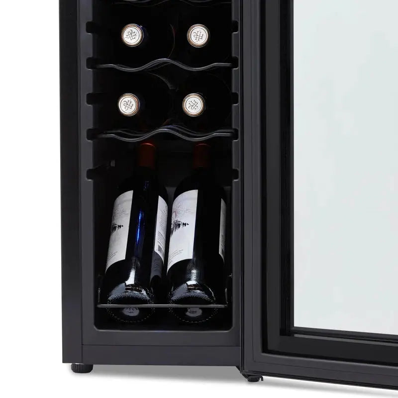 12 Bottle and 12 Can Single Zone Freestanding Wine Refrigerator | Fridge.com