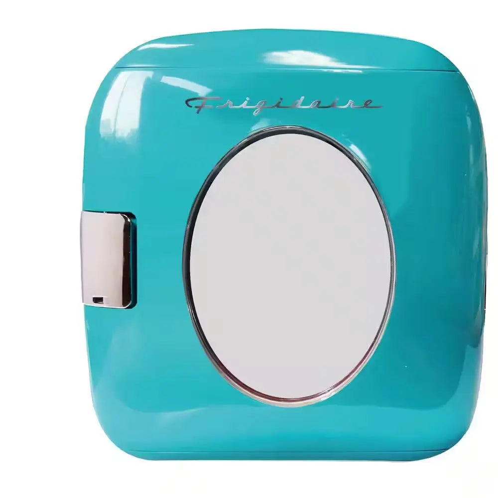 12 Can Mini Retro Beverage Cooler in Turquoise | Fridge.com