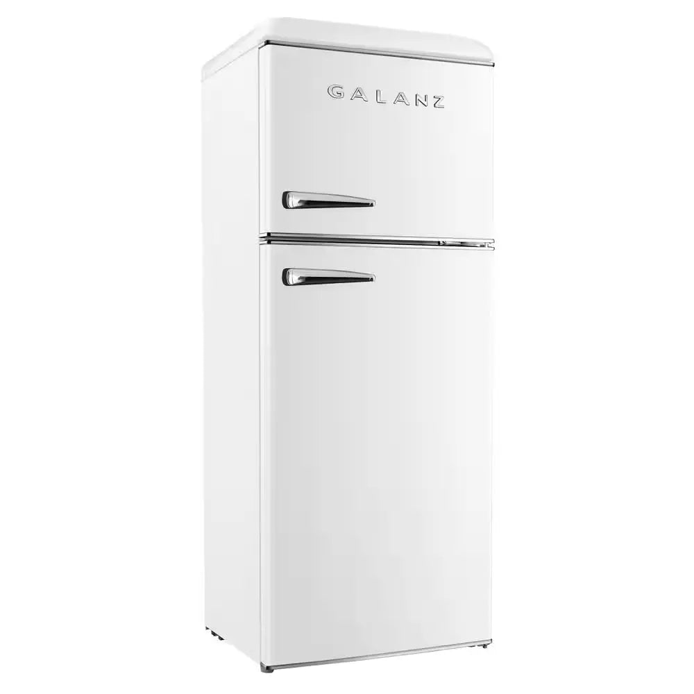 12 Cu. Ft. Retro Frost Free Top Freezer Refrigerator in White | Fridge.com