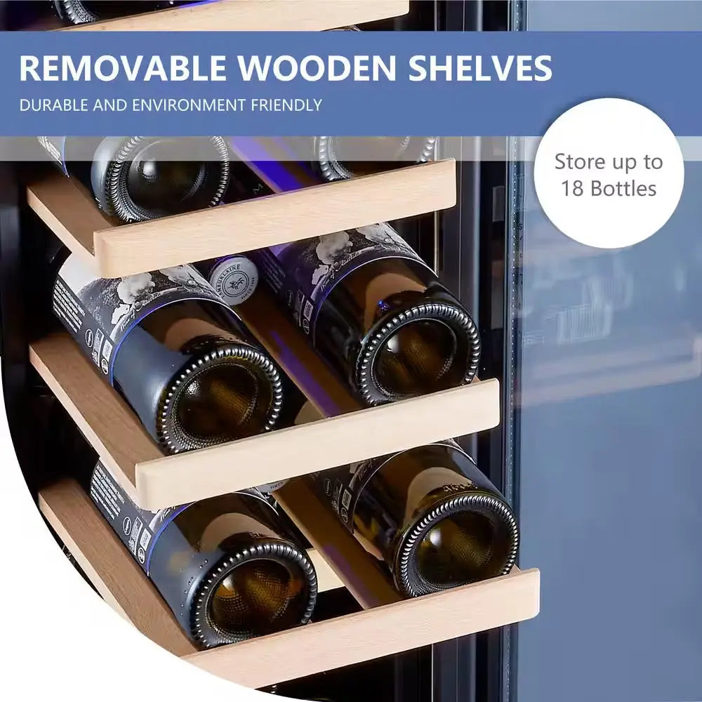 12 In. Built-In 18 Bottle Wine Cooler with Touch Control | Fridge.com