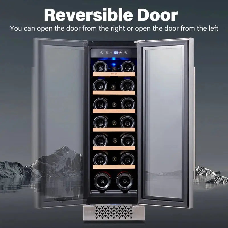 12 Inch 20 Bottle Single Zone Wine Refrigerator | Fridge.com