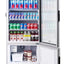 12.5 Cu. Ft. Commerical Upright Display Refrigerator Glass Door Beverage Cooler with Built-In Ice Maker in Silver | Fridge.com