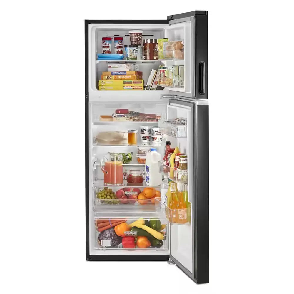 12.9 Cu. Ft. Built-In and Standard Top Freezer Refrigerator in Black | Fridge.com