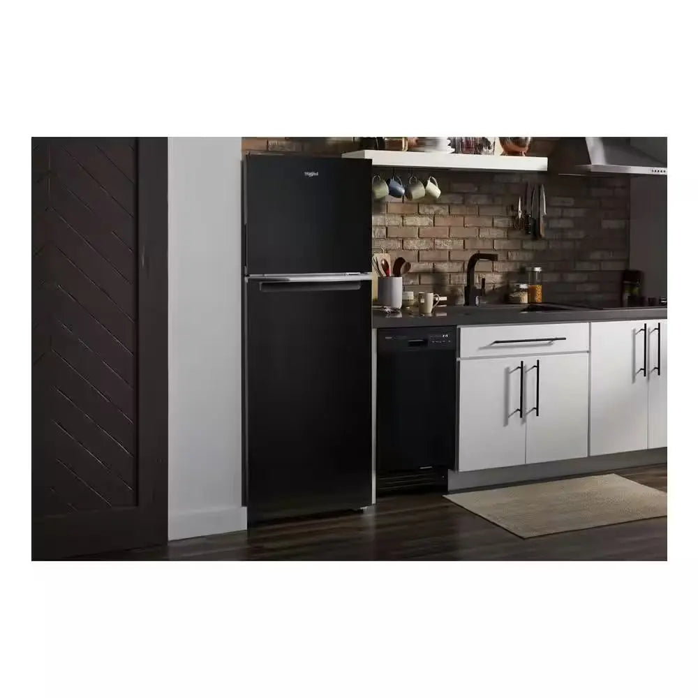 12.9 Cu. Ft. Built-In and Standard Top Freezer Refrigerator in Black | Fridge.com