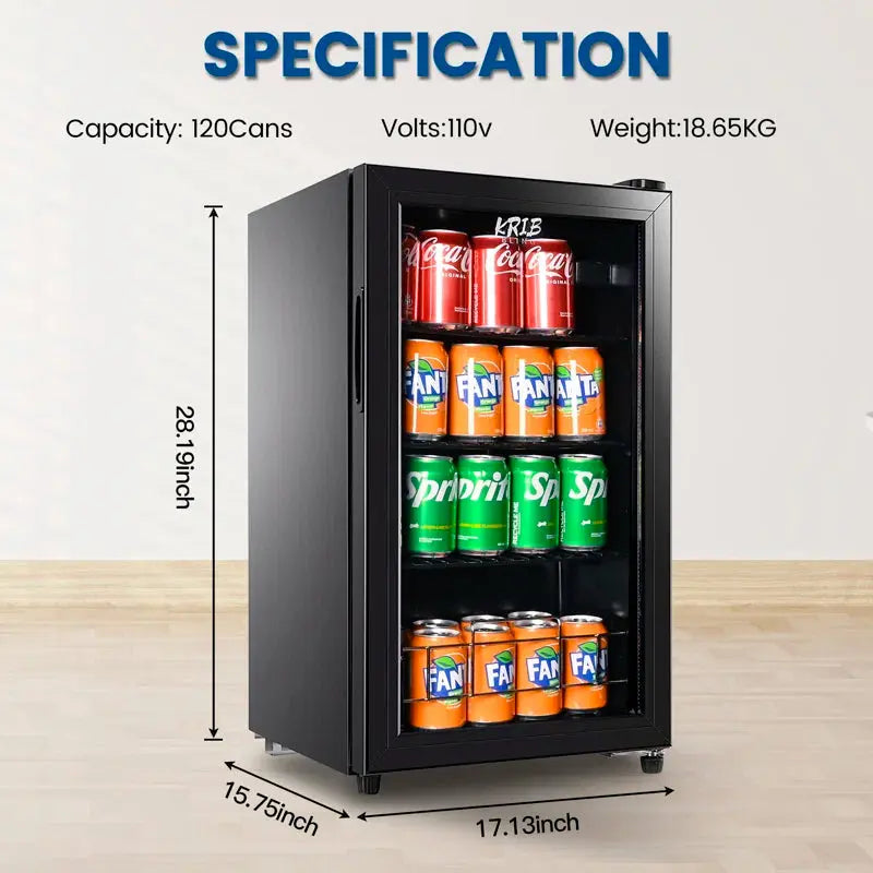 120 Cans (12 Oz.) Freestanding Beverage Refrigerator | Fridge.com