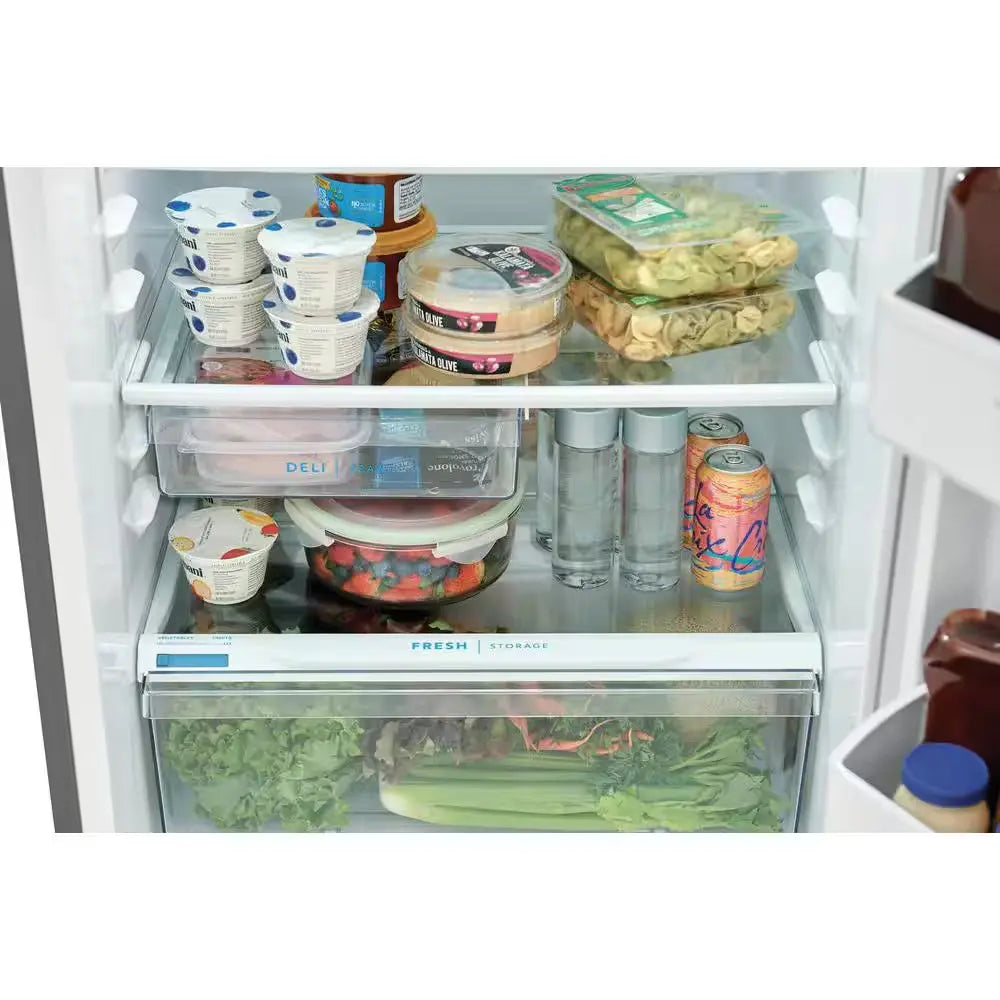 13.9 Cu. Ft. Top Freezer Refrigerator, Brushed Steel | Fridge.com