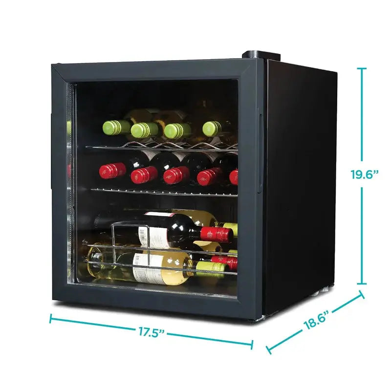 14 Bottle Single Zone Freestanding Wine Refrigerator | Fridge.com